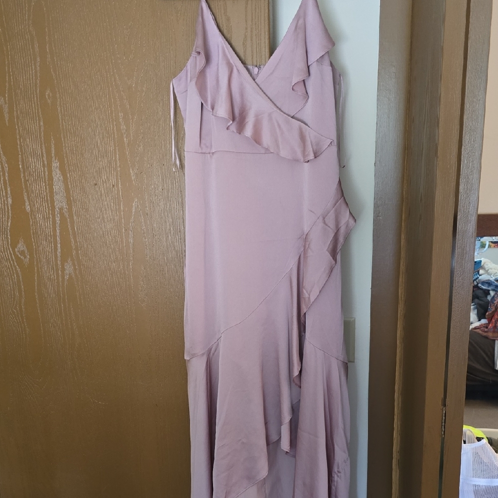 Express Asymmetrical Mauve Dress